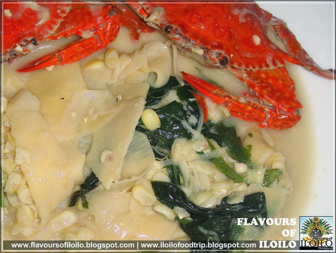 Made from bamboo shoots with crabs or shrimps then cooked with coconut milk and green veggies and corn. Creamy and Yummy!